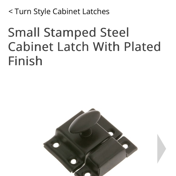 Small Pressed Steel Cabinet Latch with Plated oil rubbed bronze Finish